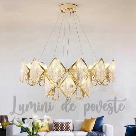 Candelabru Summer Gold 60x45, 16 surse de iluminare